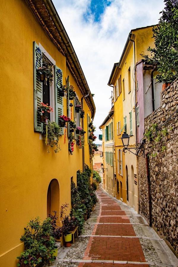 Magnifique Duplex Vue Mer Menton Kültér fotó
