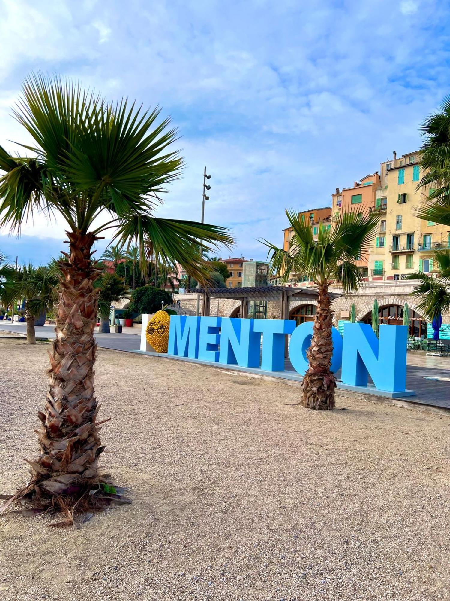 Magnifique Duplex Vue Mer Menton Kültér fotó