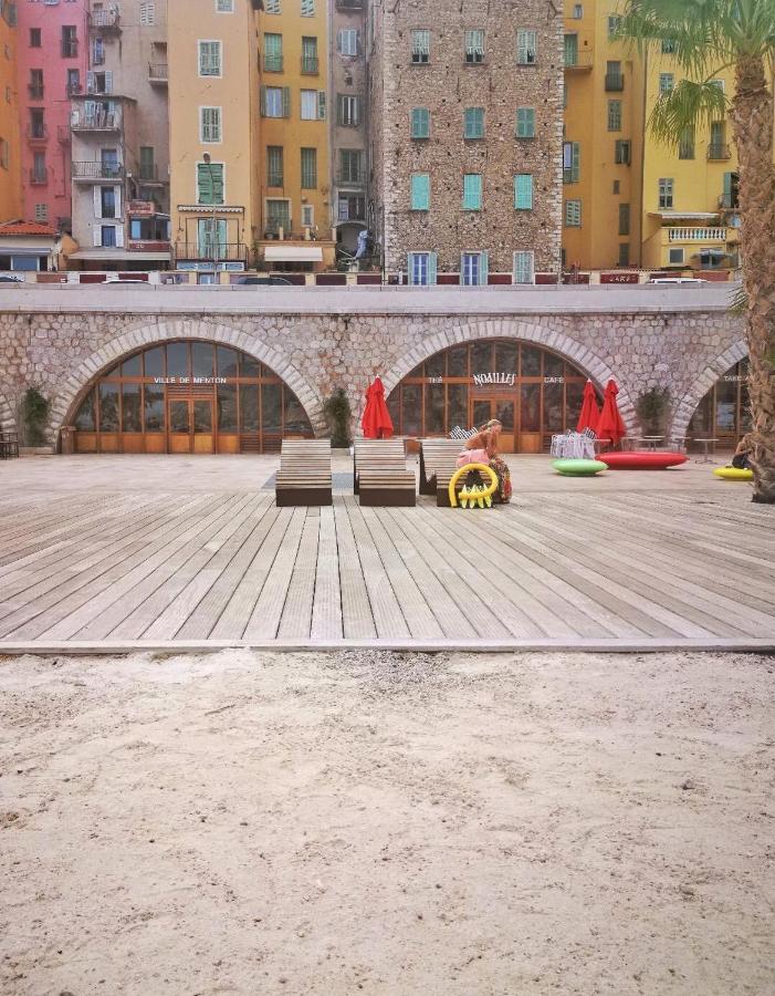 Magnifique Duplex Vue Mer Menton Kültér fotó